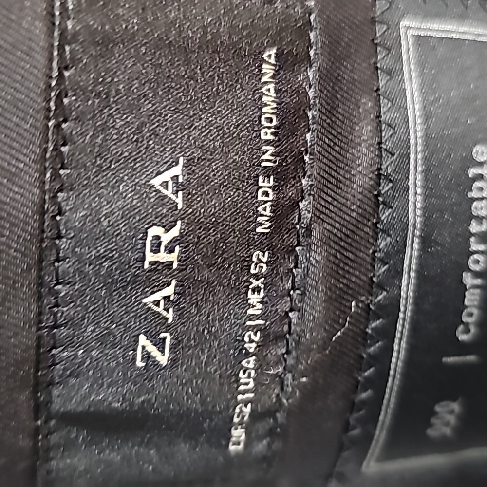 ZARA Black Blazer Size 42 - Picture 7 of 7